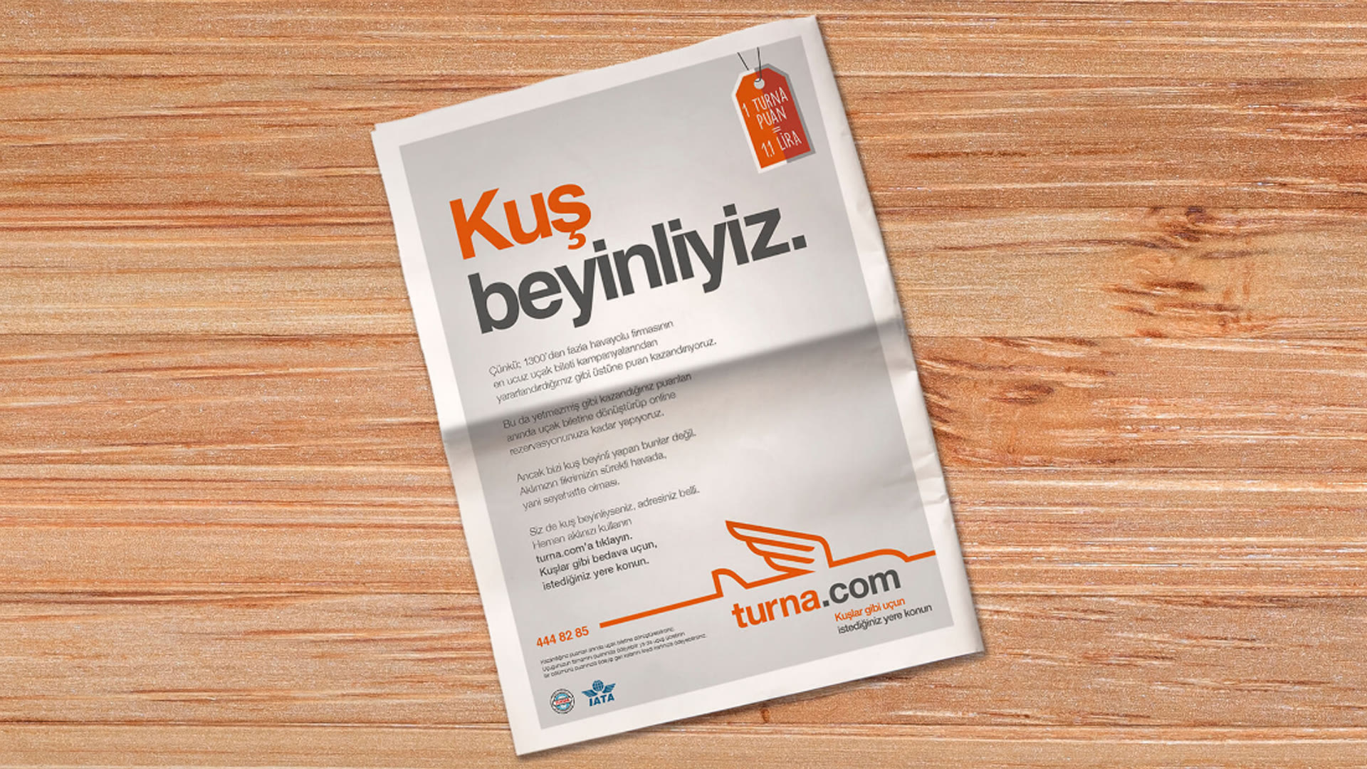 Turna.com gazete ilanı – Kuş beyinliyiz